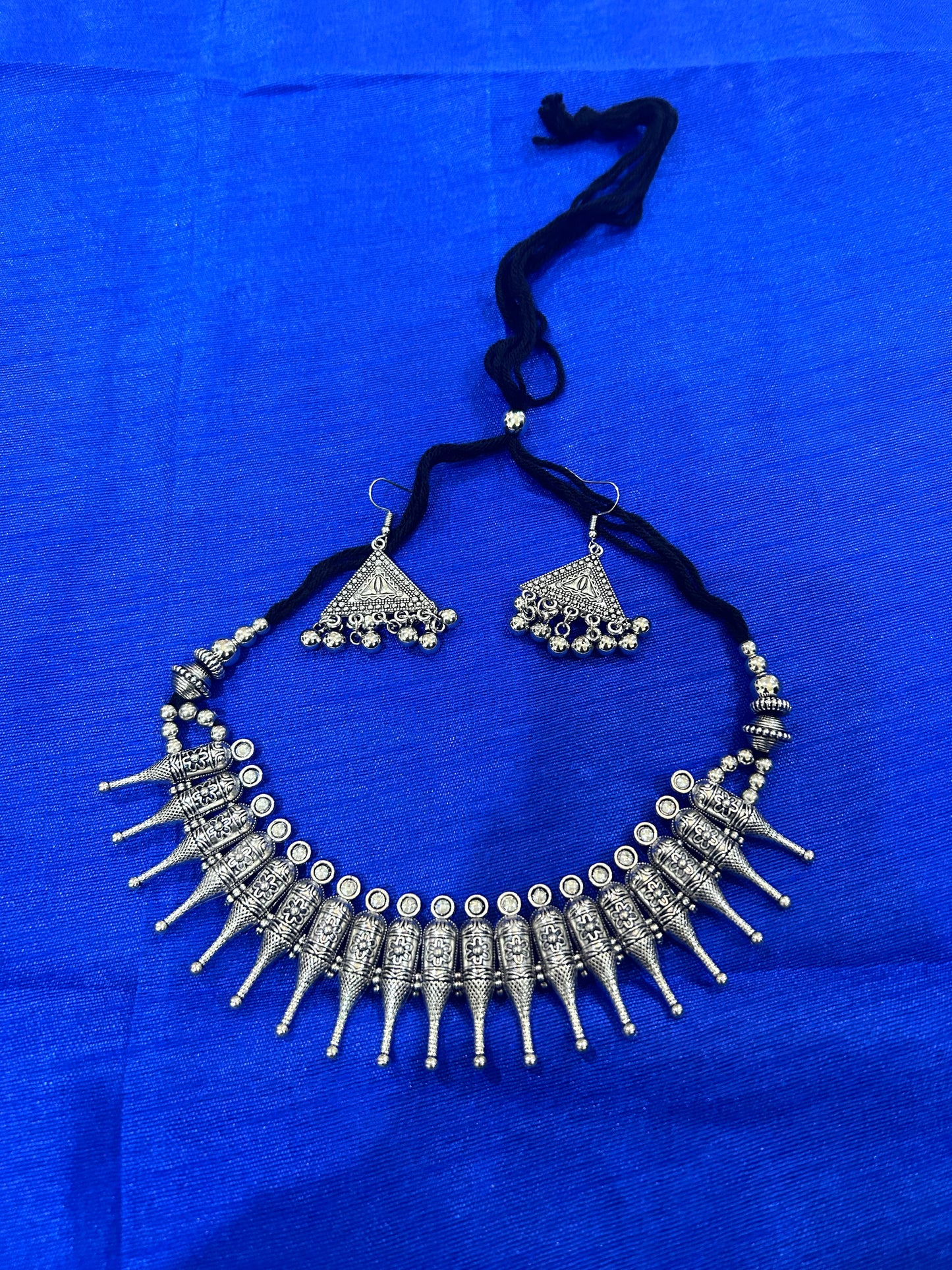 Oxidized Silver Necklace