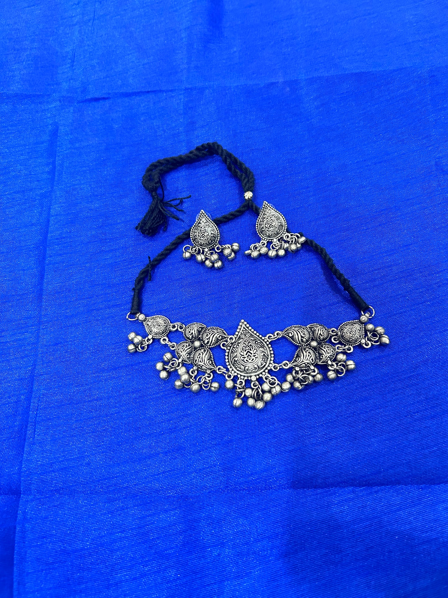 Oxidized Silver Necklace