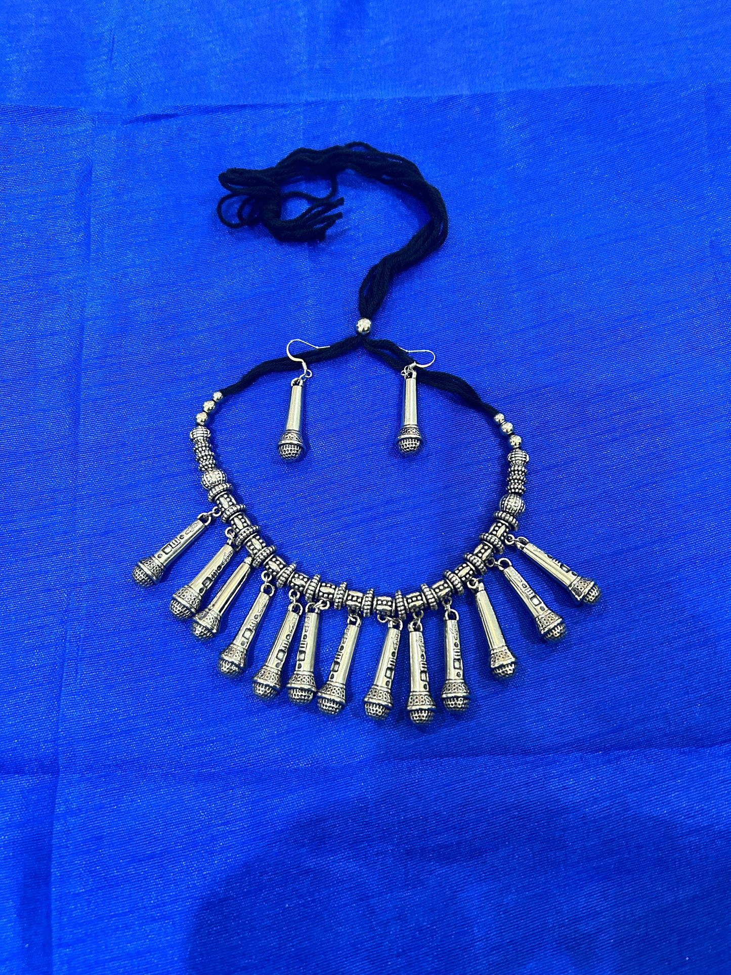 Oxidized Silver Necklace