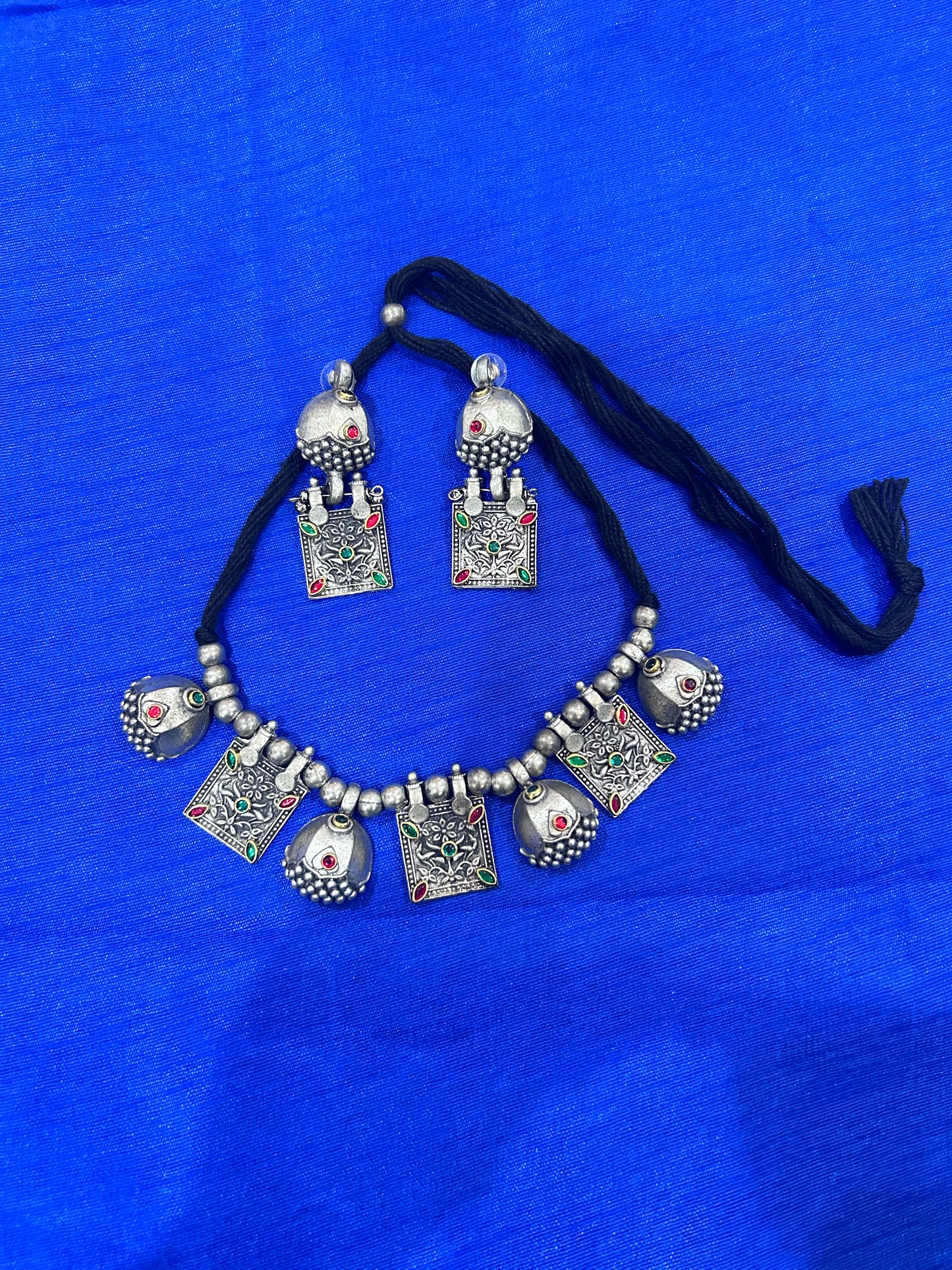 Oxidized Silver Necklace